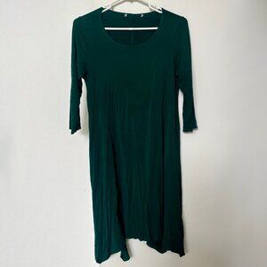 Forest Green Stretchy Flowy Dress